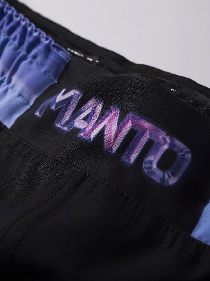 MANTO mirage FIGHT SHORTS-black